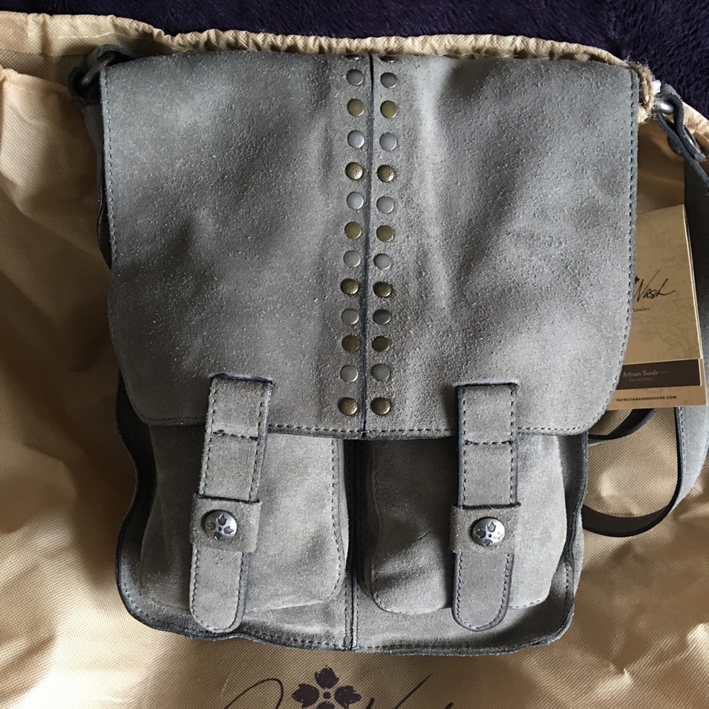 Patricia Nash suede shoulder bag